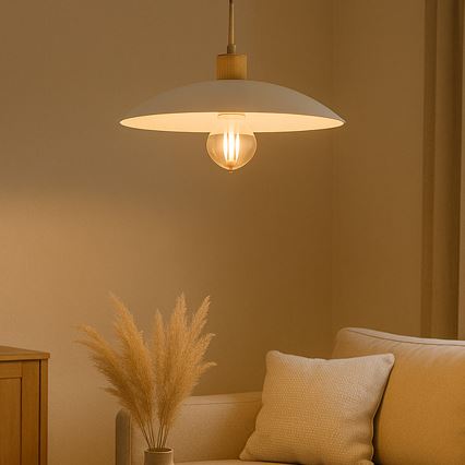 ONLI - Lámpara colgante OHANA 1xE27/22W/230V roble