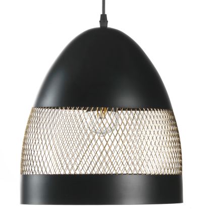 ONLI - Lámpara colgante POLLY 1xE27/22W/230V negro