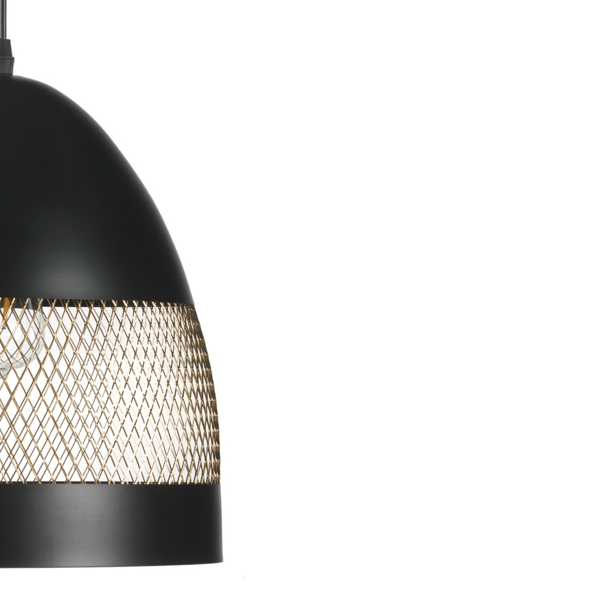 ONLI - Lámpara colgante POLLY 1xE27/22W/230V negro