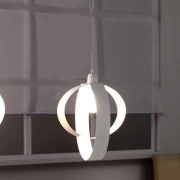 ONLI - Lámpara colgante SERENA 1xE27/22W/230V blanco