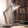ONLI - Lámpara de mesa ARCHITETTO 1xE27/22W/230V 62 cm gris/marrón