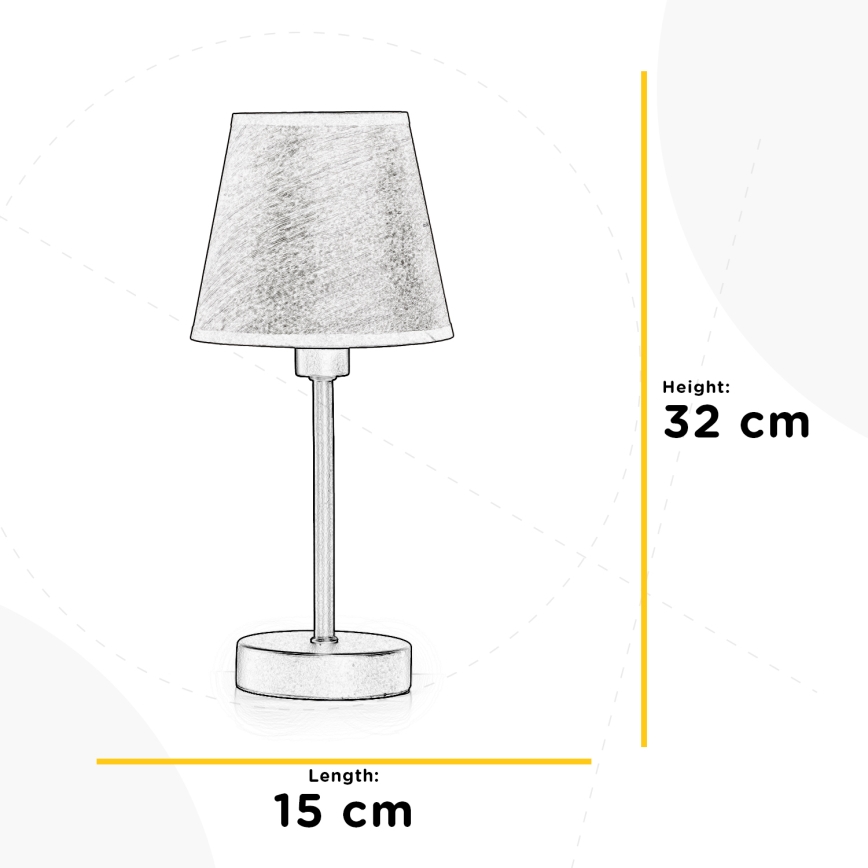 ONLI - Lámpara de mesa ASIA 1xE14/6W/230V 32 cm