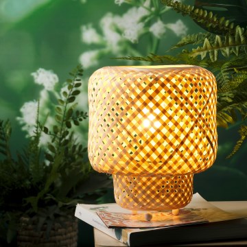 ONLI - Lámpara de mesa BAMBOO 1xE27/6W/230V bambú