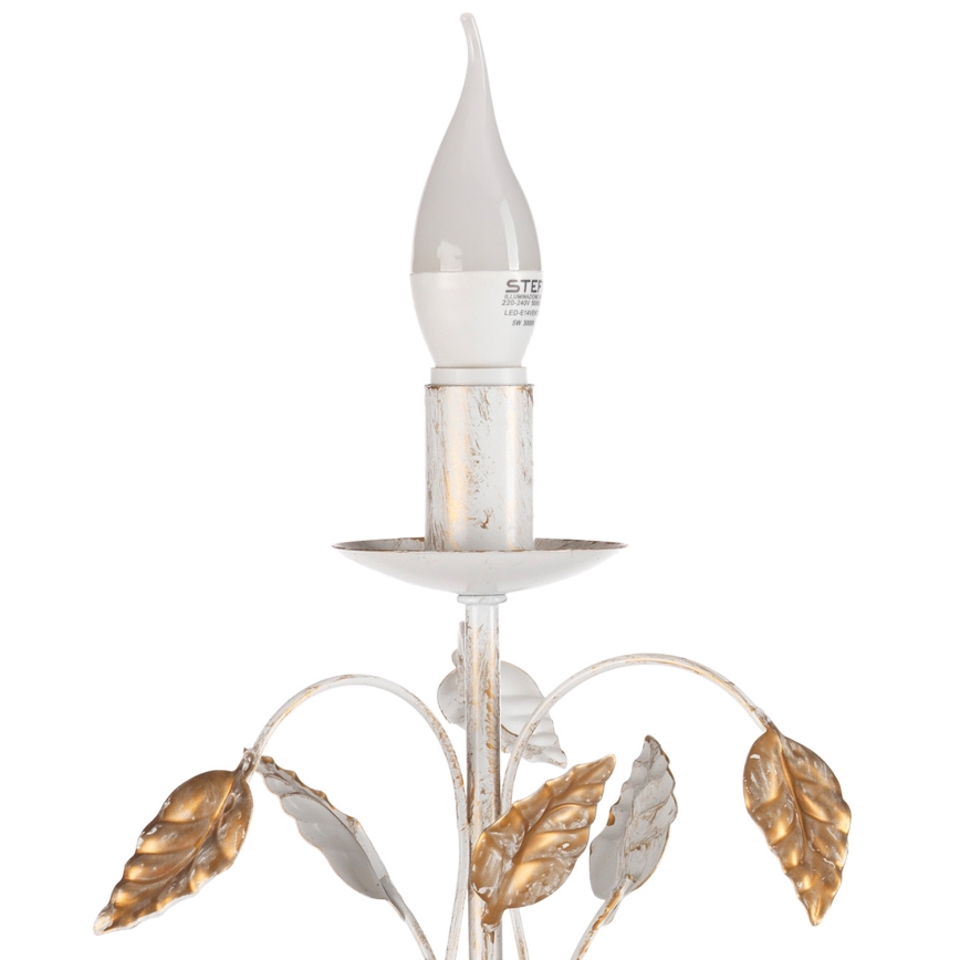 ONLI - Lámpara de mesa COLLANA 1xE14/6W/230V 40 cm blanco