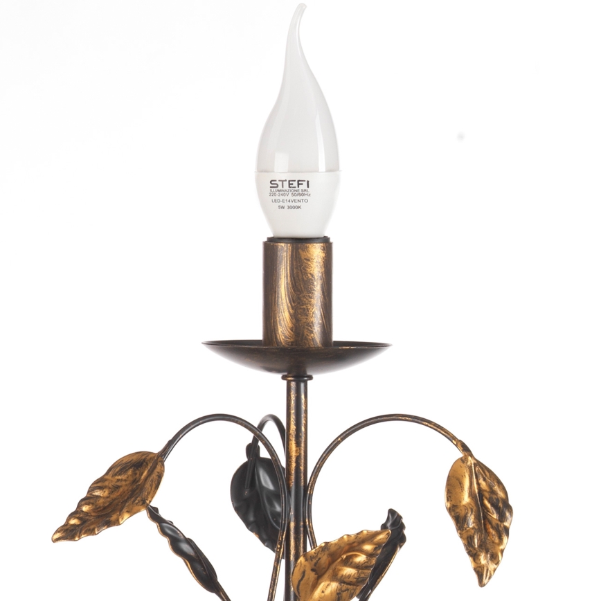 ONLI - Lámpara de mesa COLLANA 1xE14/6W/230V 40 cm bronce