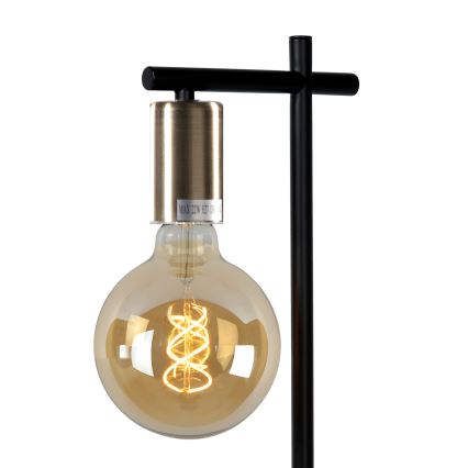 ONLI - Lámpara de mesa CROSS 1xE27/22W/230V negro/latón