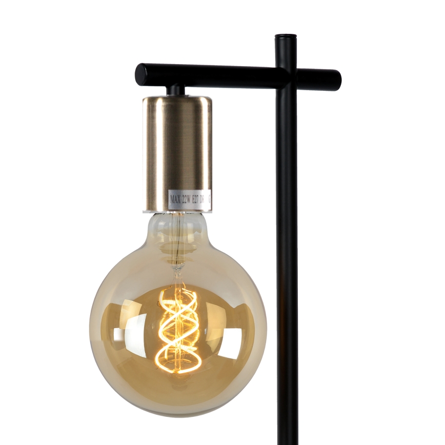 ONLI - Lámpara de mesa CROSS 1xE27/22W/230V negro/latón