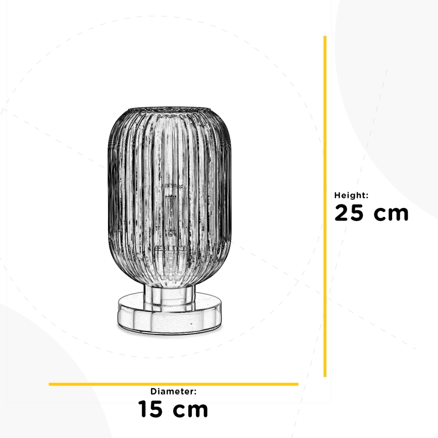 ONLI - Lámpara de mesa DOROTY 1xE27/22W/230V 25 cm