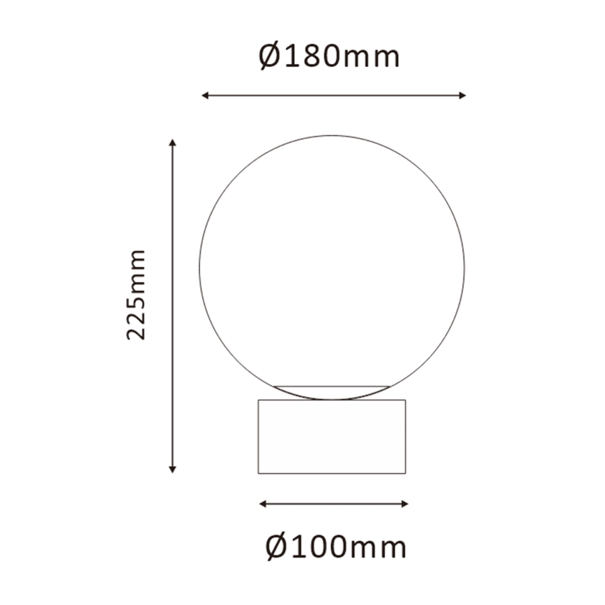 ONLI - Lámpara de mesa JANET 1xE14/6W/230V diá. 20 cm