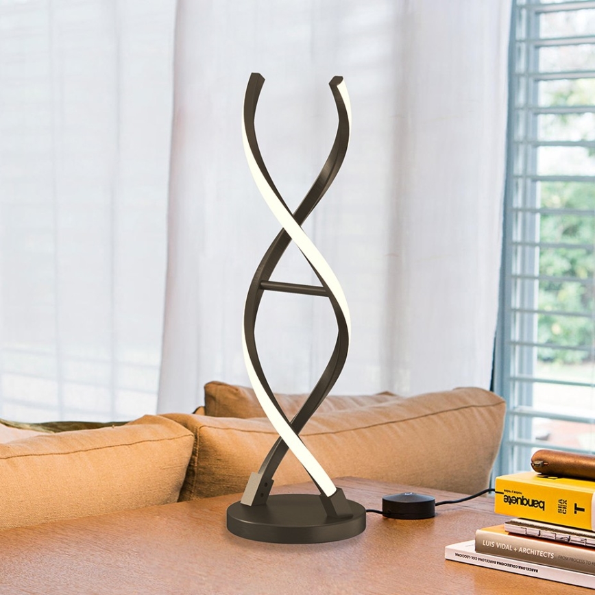 ONLI - Lámpara de mesa LED DNA LED/12W/230V 4000K 48,5 cm plata