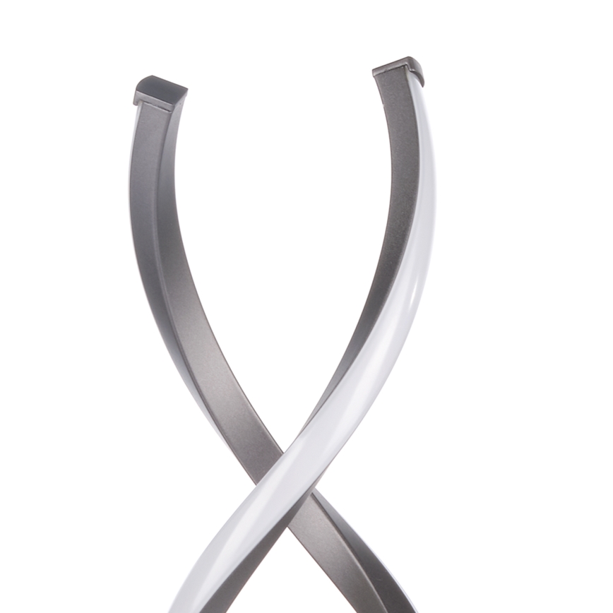 ONLI - Lámpara de mesa LED DNA LED/12W/230V 4000K 48,5 cm plata