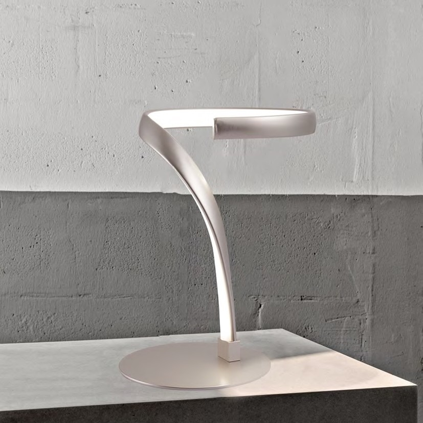 ONLI - Lámpara de mesa LED INFINITY LED/12W/230V 4500K 24 cm cromo mate