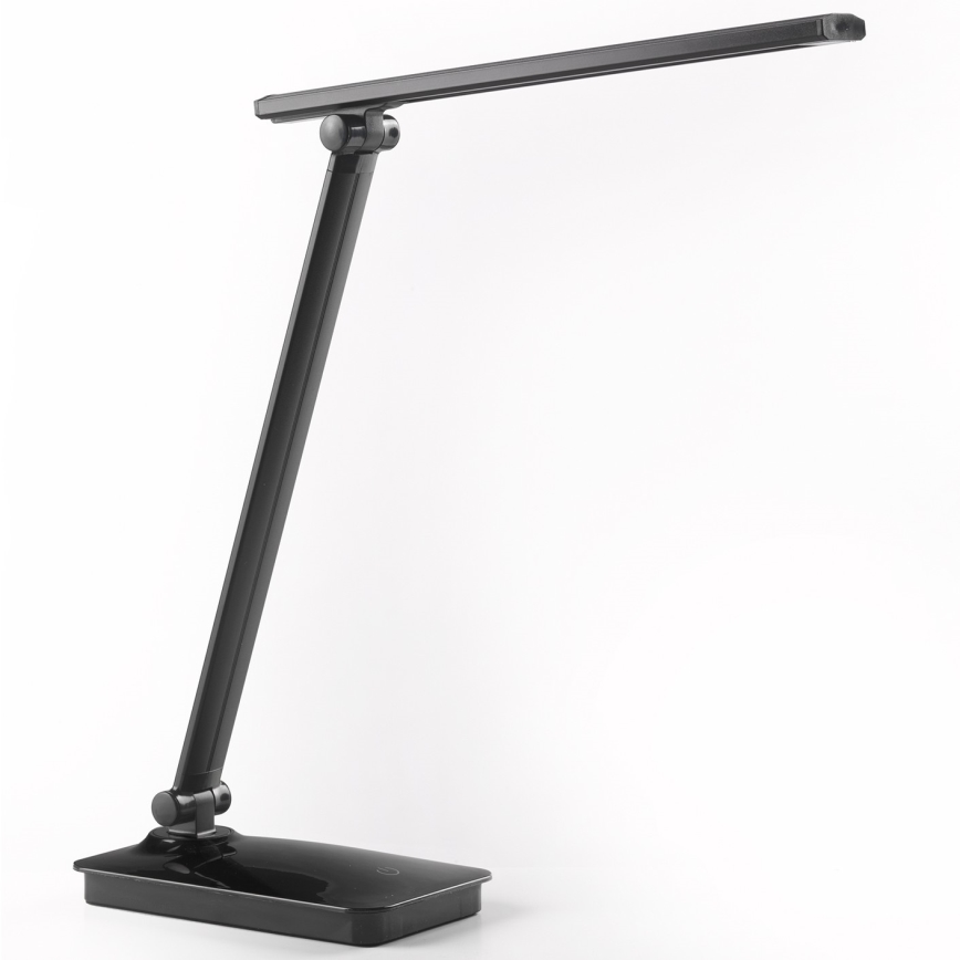 ONLI - Lámpara de mesa LED regulable con puerto USB DESKI LED/7W/230V 4000K negro