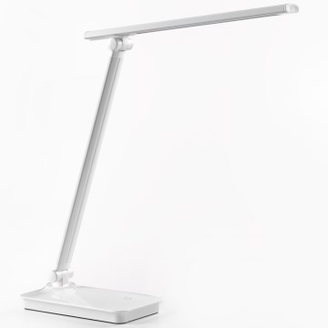 ONLI - Lámpara de mesa LED táctil regulable con USB portem DESKI LED/7W/230V 4000K blanco