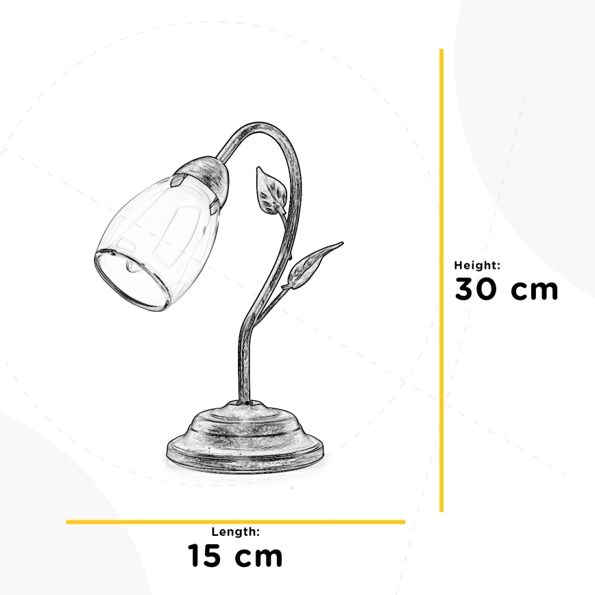 ONLI - Lámpara de mesa LILIANA 1xE14/6W/230V 30 cm