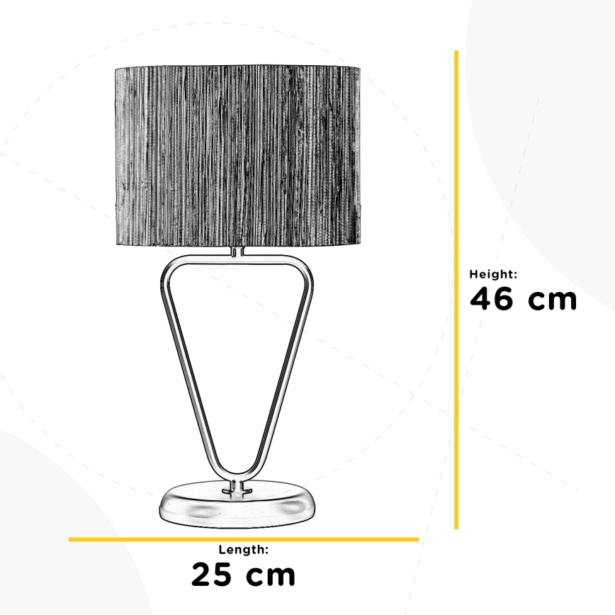 ONLI - Lámpara de mesa MADU 1xE27/22W/230V 46 cm