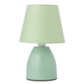 ONLI - Lámpara de mesa NANO 1xE14/6W/230V verde 19 cm