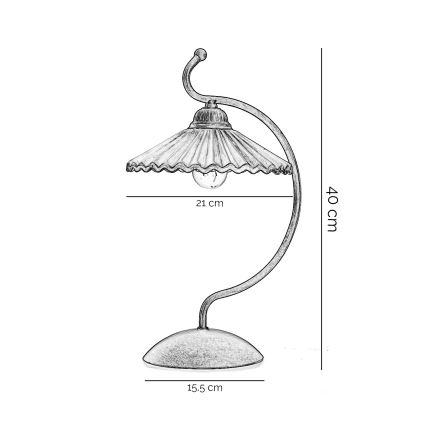 ONLI - Lámpara de mesa ROSINA 1xE14/6W/230V bronce