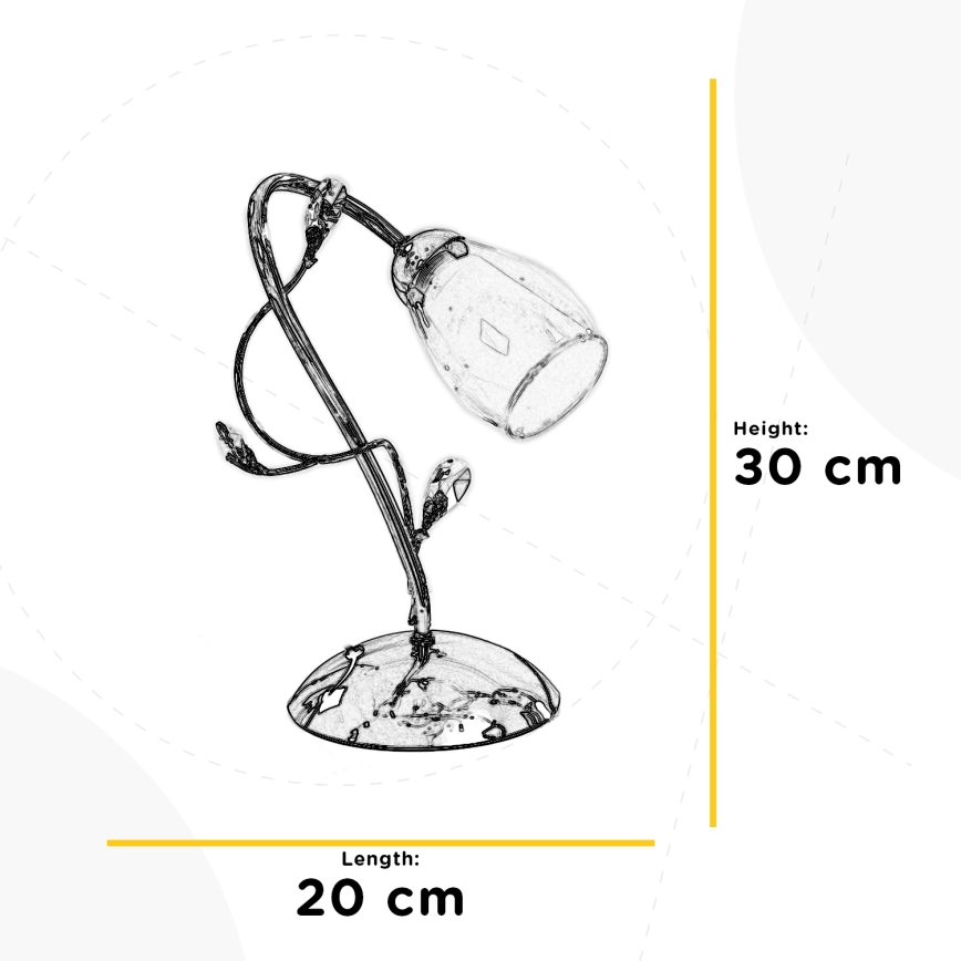 ONLI - Lámpara de mesa SHARON 1xE14/6W/230V 30 cm