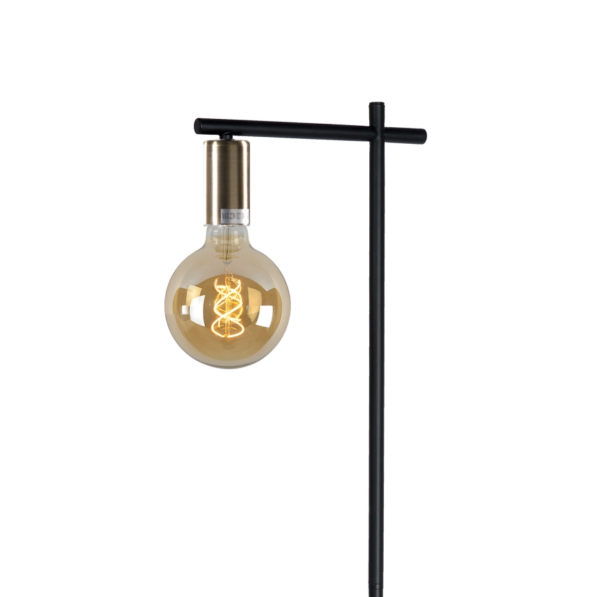 ONLI - Lámpara de pie CROSS 1xE27/22W/230V negro/latón