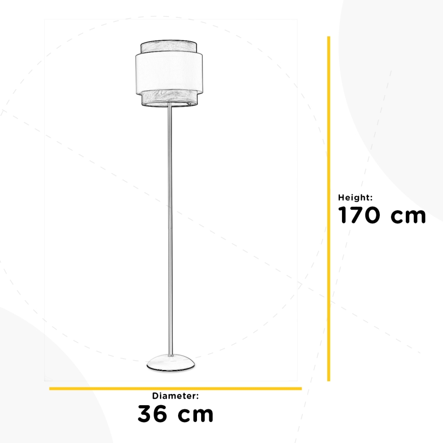 ONLI - Lámpara de pie LICIA 1xE27/22W/230V