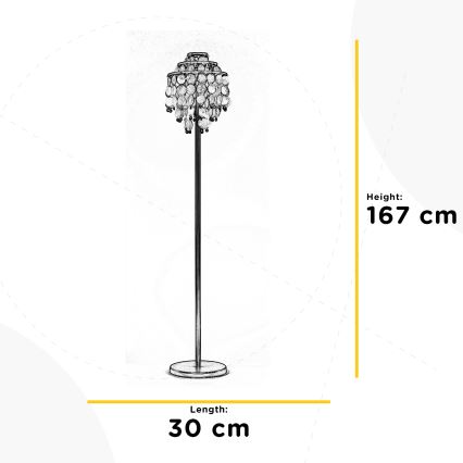 ONLI - Lámpara de pie RUBEN 2xE27/22W/230V