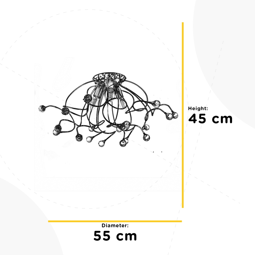 ONLI - Lámpara de techo TRILLY 3xE14/6W/230V