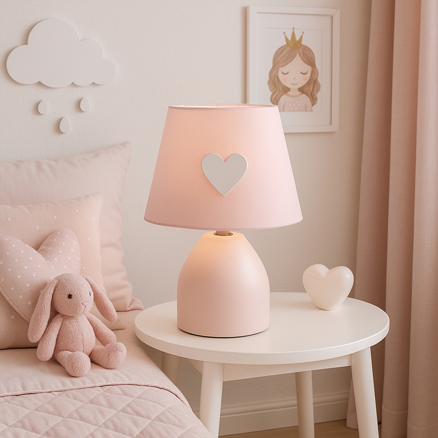 ONLI - Lámpara infantil TITTA 1xE14/6W/230V 20 cm rosa