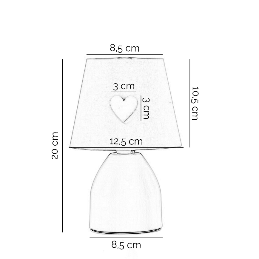 ONLI - Lámpara infantil TITTA 1xE14/6W/230V 20 cm rosa