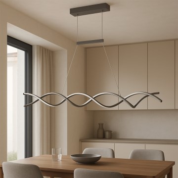 ONLI - Lámpara LED colgante DNA LED/24W/230V 4000K plata