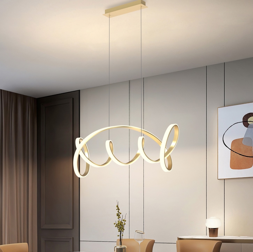 ONLI - Lámpara LED colgante KIRA LED/60W/230V 4000K dorado