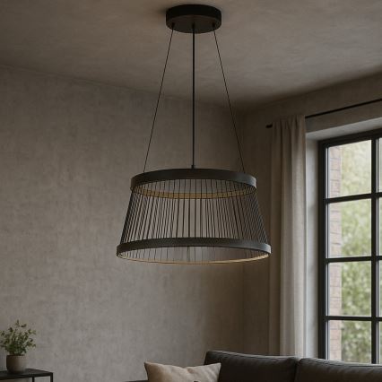 ONLI - Lámpara LED colgante MATE LED/40W/230V 4000K negro