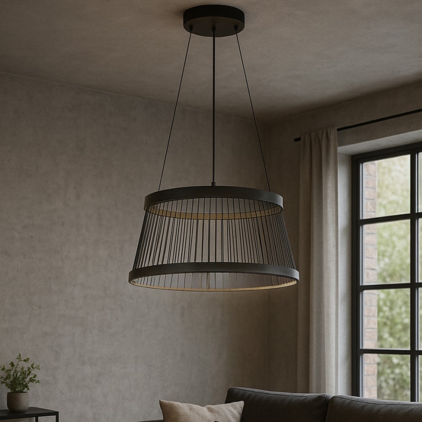 ONLI - Lámpara LED colgante MATE LED/40W/230V 4000K negro