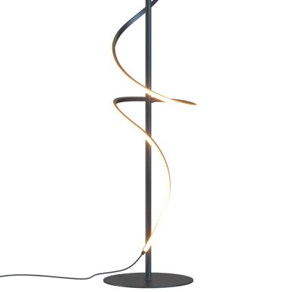 ONLI - Lámpara LED de pie TWIST LED/24W/230V 4000K negro