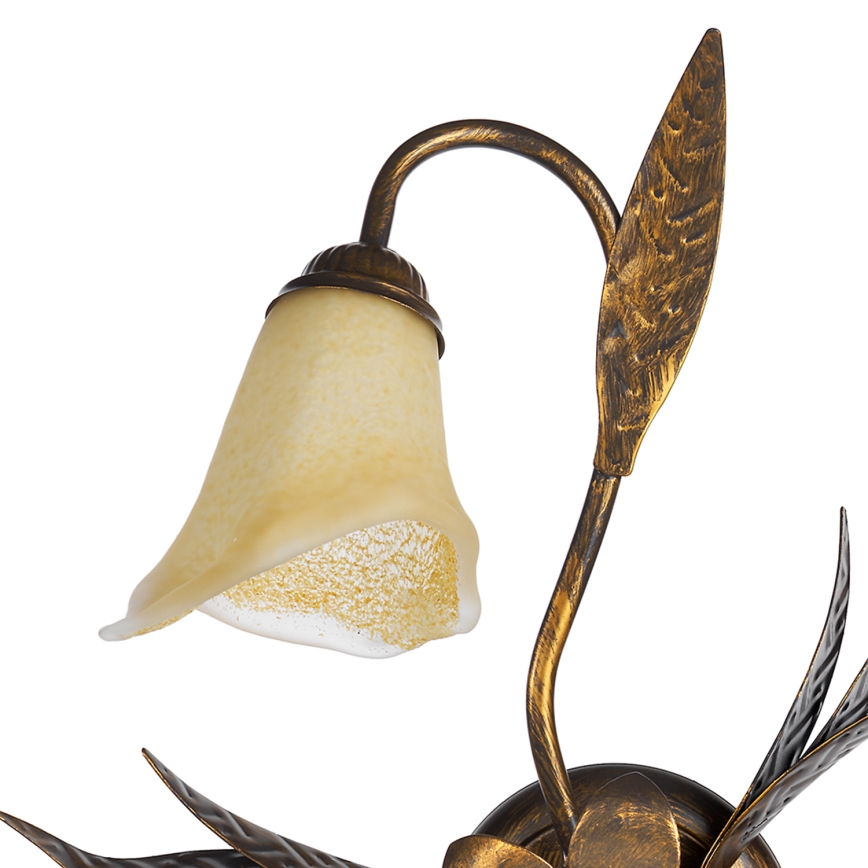 ONLI - Plafón ALGA 3xE14/6W/230V bronce