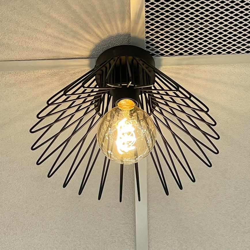 ONLI - Plafón DUCCIO 1xE27/22W/230V diá. 30 cm negro