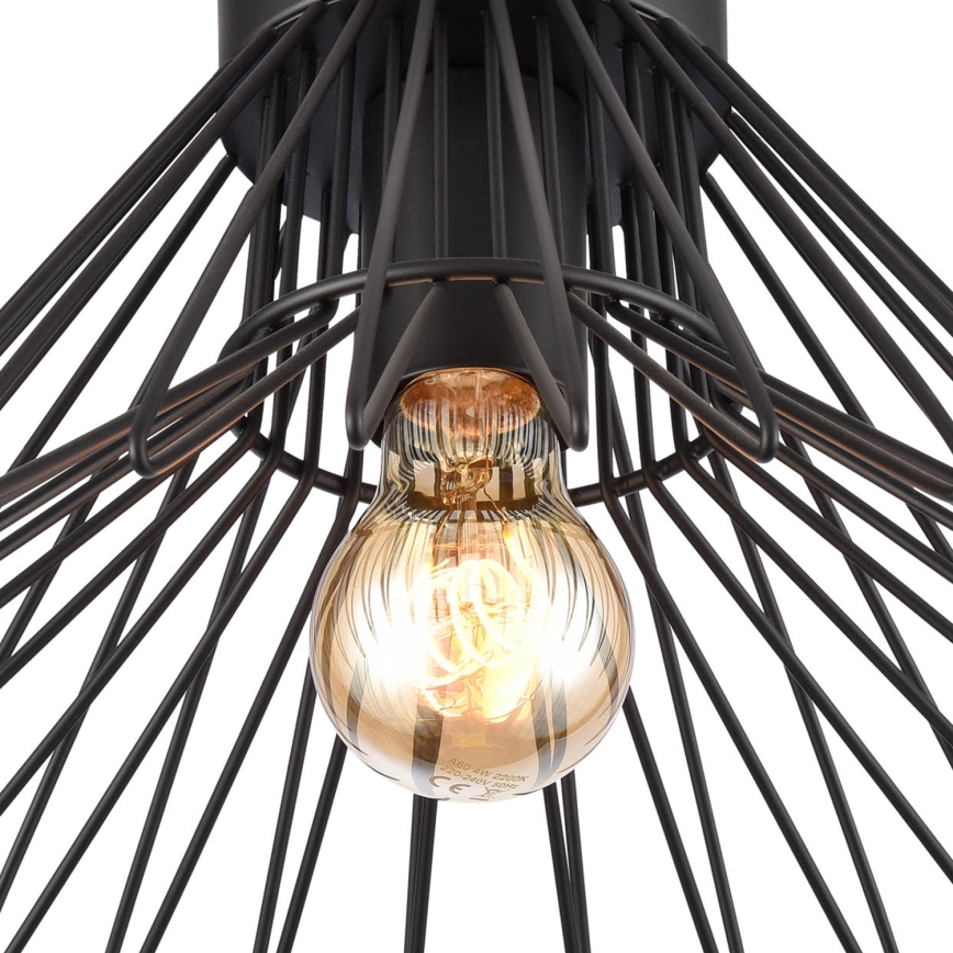ONLI - Plafón DUCCIO 1xE27/22W/230V diá. 30 cm negro