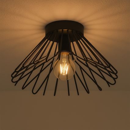 ONLI - Plafón DUCCIO 1xE27/22W/230V diá. 30 cm negro