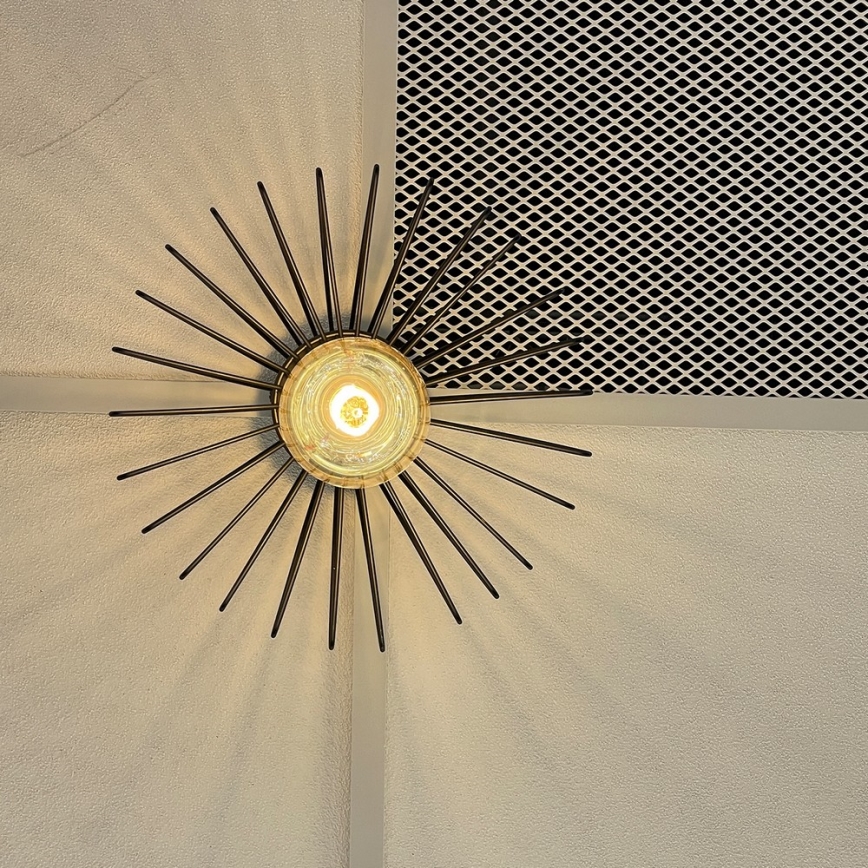 ONLI - Plafón DUCCIO 1xE27/22W/230V diá. 30 cm negro