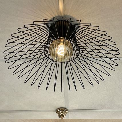 ONLI - Plafón DUCCIO 1xE27/22W/230V diá. 60 cm negro