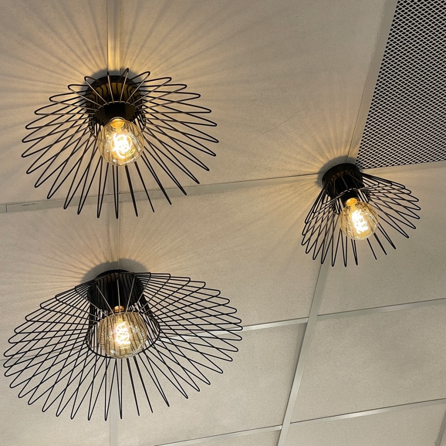 ONLI - Plafón DUCCIO 1xE27/22W/230V diá. 60 cm negro