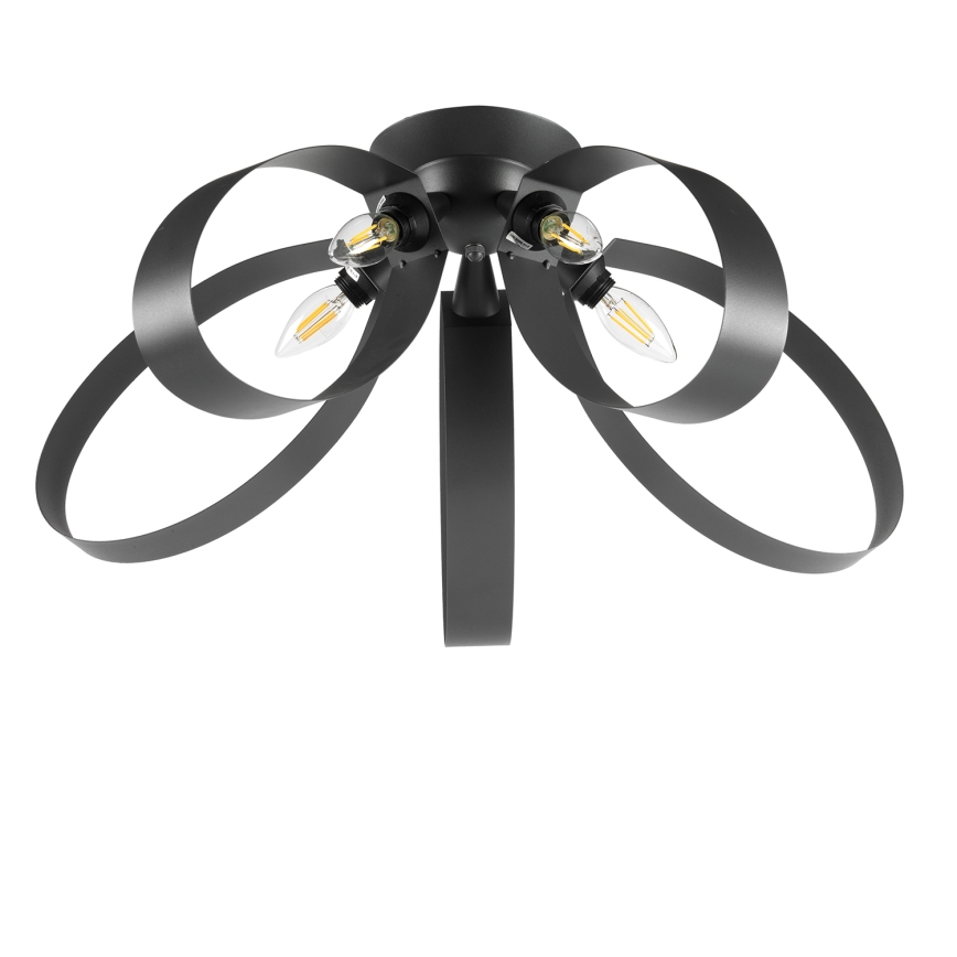 ONLI - Plafón SERENA 5xE14/6W/230V negro
