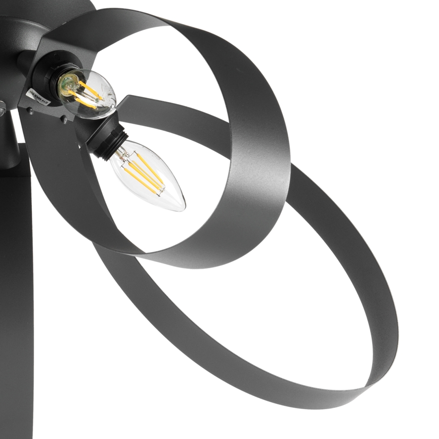 ONLI - Plafón SERENA 5xE14/6W/230V negro