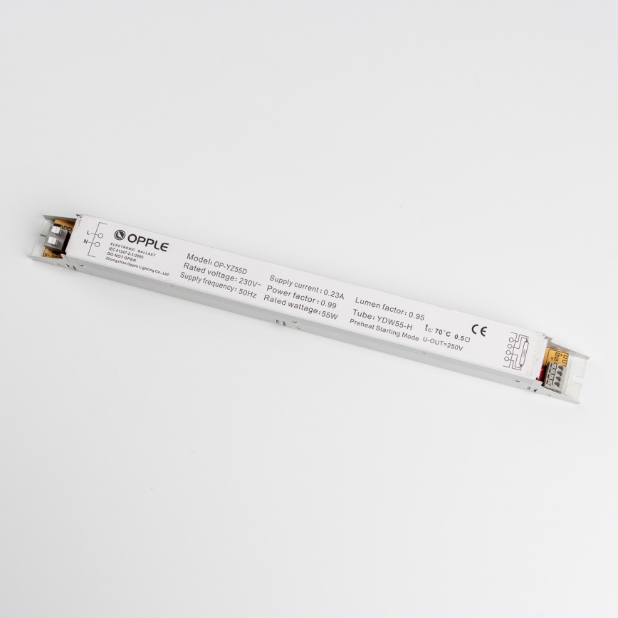 OPPLE 03309 - Balastro eléctrico para bombilla fluorescente PLH V2.0 55W YZ 55D