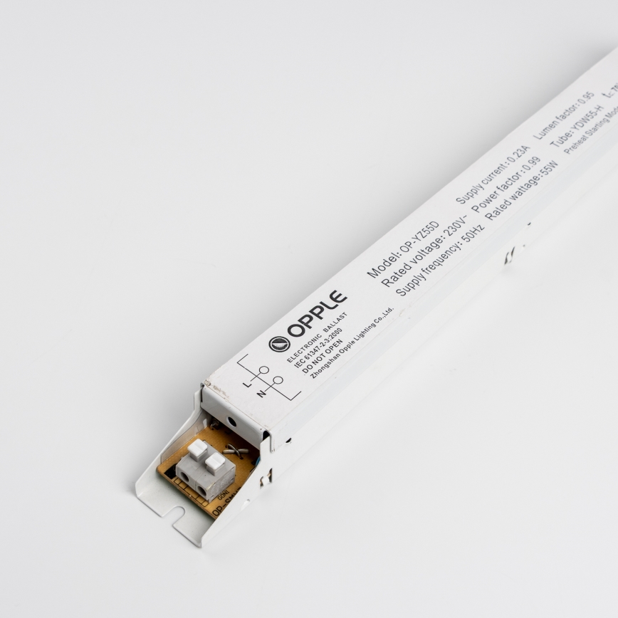 OPPLE 03309 - Balastro eléctrico para bombilla fluorescente PLH V2.0 55W YZ 55D