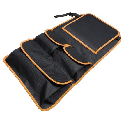 Organizador para coche con mesa 69,5x40,5 cm negro/naranja