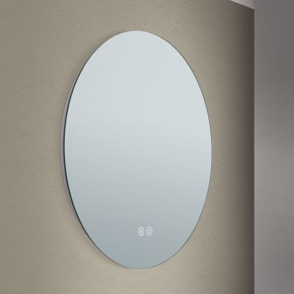 Espejo de pared LED calefactado para baño con retroiluminación FOCUS LED/18W/230V 3000/4200/6000K d. 45 cm IP44