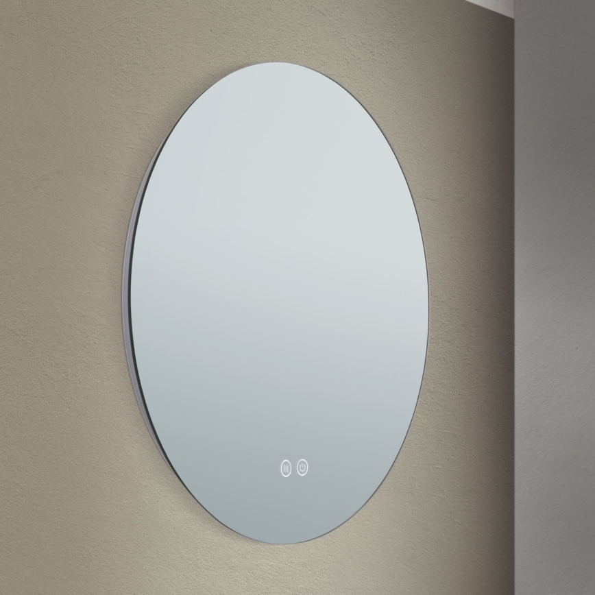 Espejo de pared LED calefactado para baño con retroiluminación FOCUS LED/18W/230V 3000/4200/6000K d. 45 cm IP44