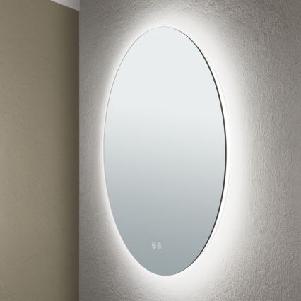 Espejo LED de pared calefactado para baño con retroiluminación FOCUS LED/25W/230V 3000/4200/6000K d. 60 cm IP44