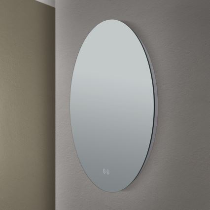 Espejo LED de pared calefactado para baño con retroiluminación FOCUS LED/25W/230V 3000/4200/6000K d. 60 cm IP44